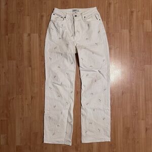 Abercrombie & Fitch White High Rise Jeans